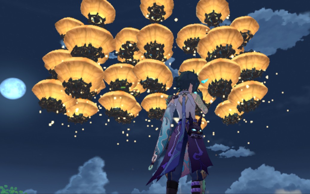 【原神】全璃月的霄灯都是爷一个人编的