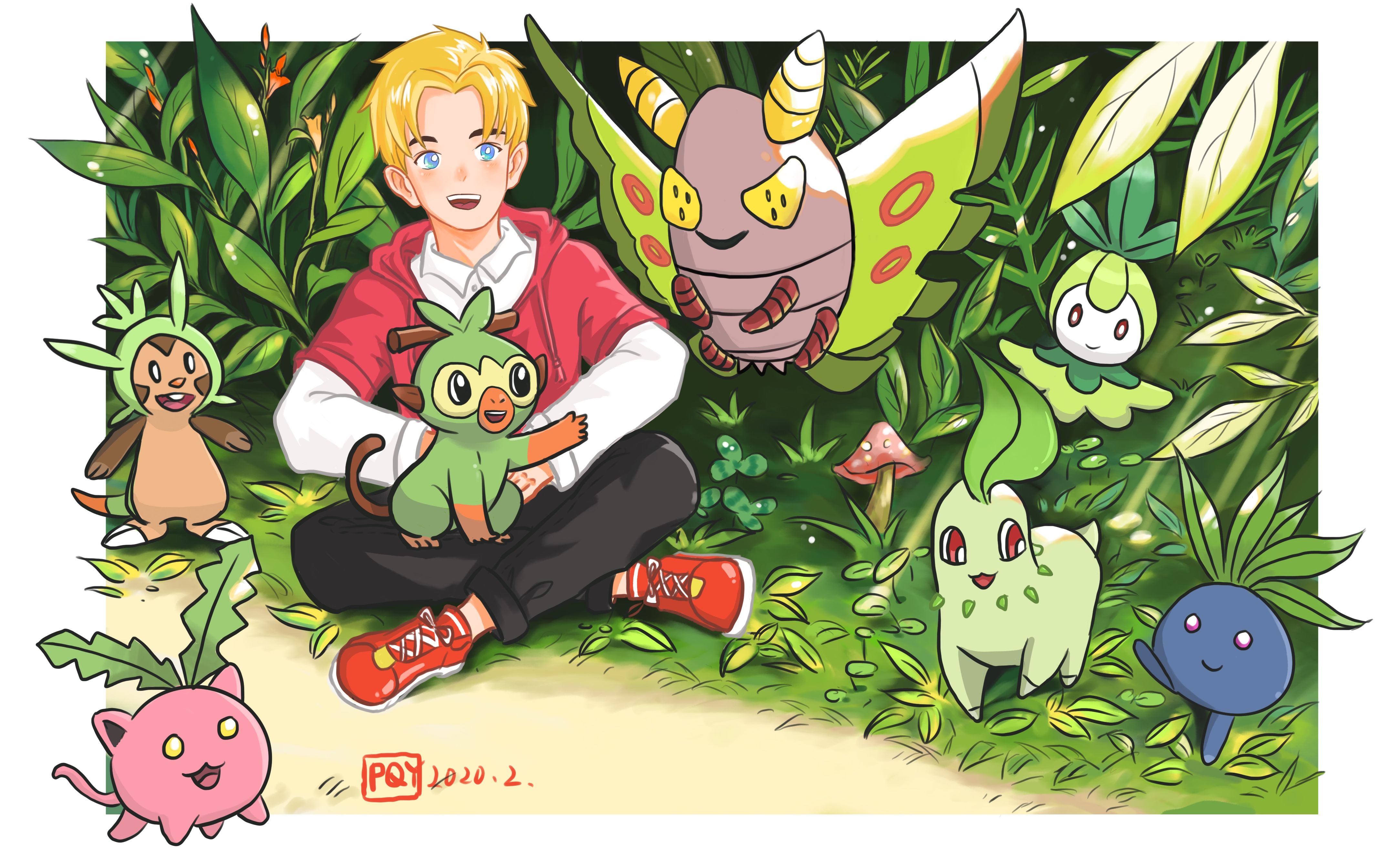 【procreate】原创-草系神奇宝贝前来报到_哔哩哔哩_bilibili