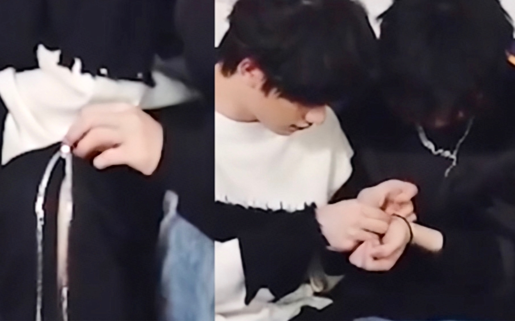 祺鑫来哥哥一起睡觉觉捏猫咪后颈瓜花分明这能播吗还有全程秀情侣手链