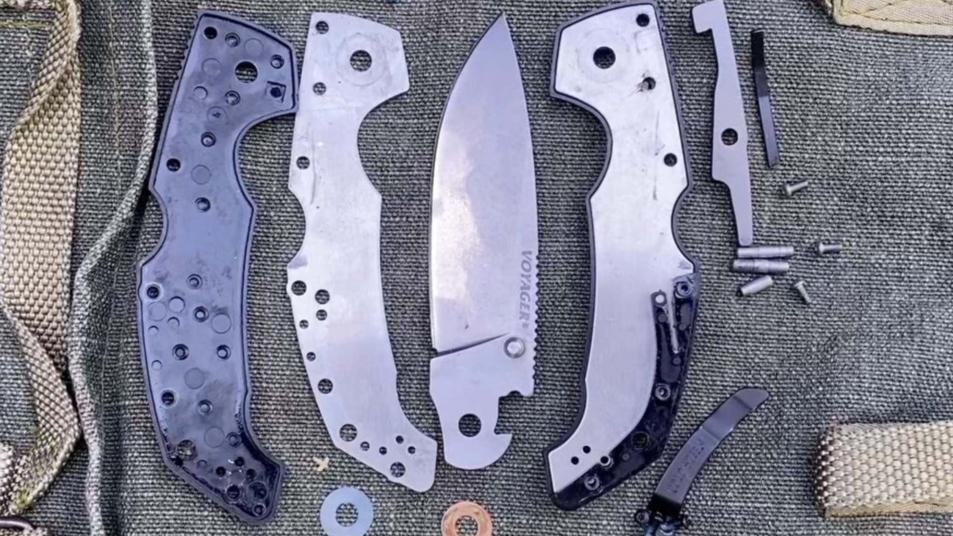 水滴头更实用,cold steel冷钢voyager large大航海家折刀拆解混剪