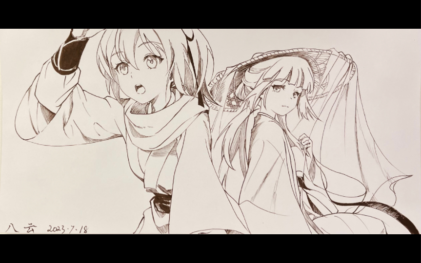 风灵玉秀应该是我特别喜欢的国漫之一.手绘白钰袖&风铃儿