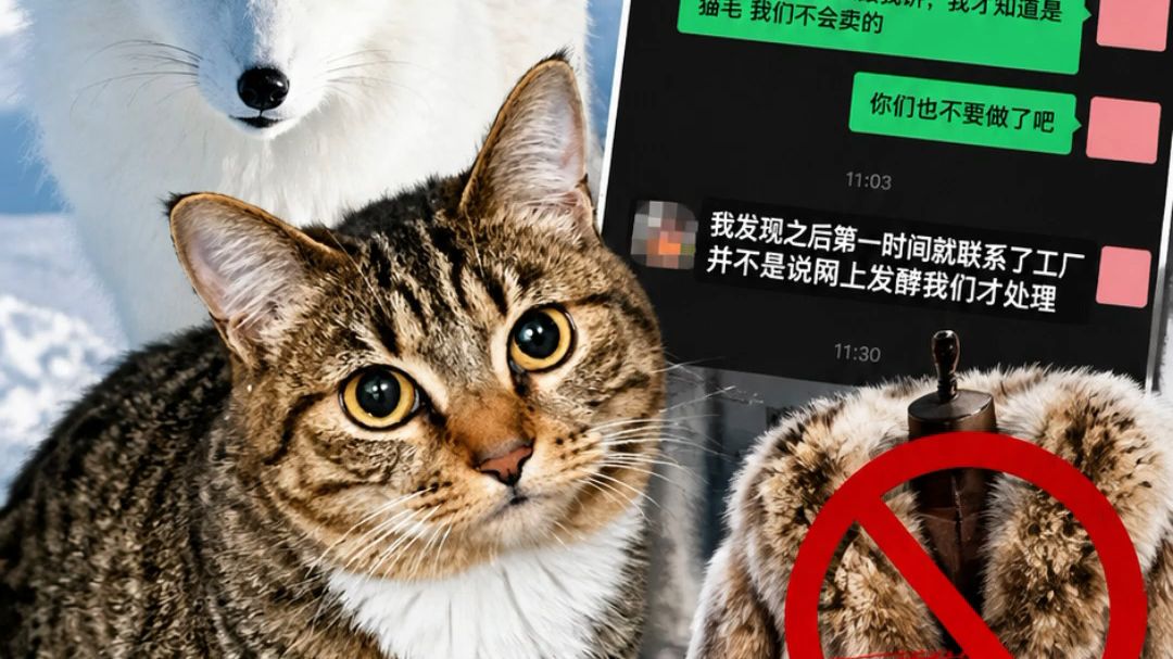 网店售卖狸花猫毛皮制品，把猫皮拿去做衣服？