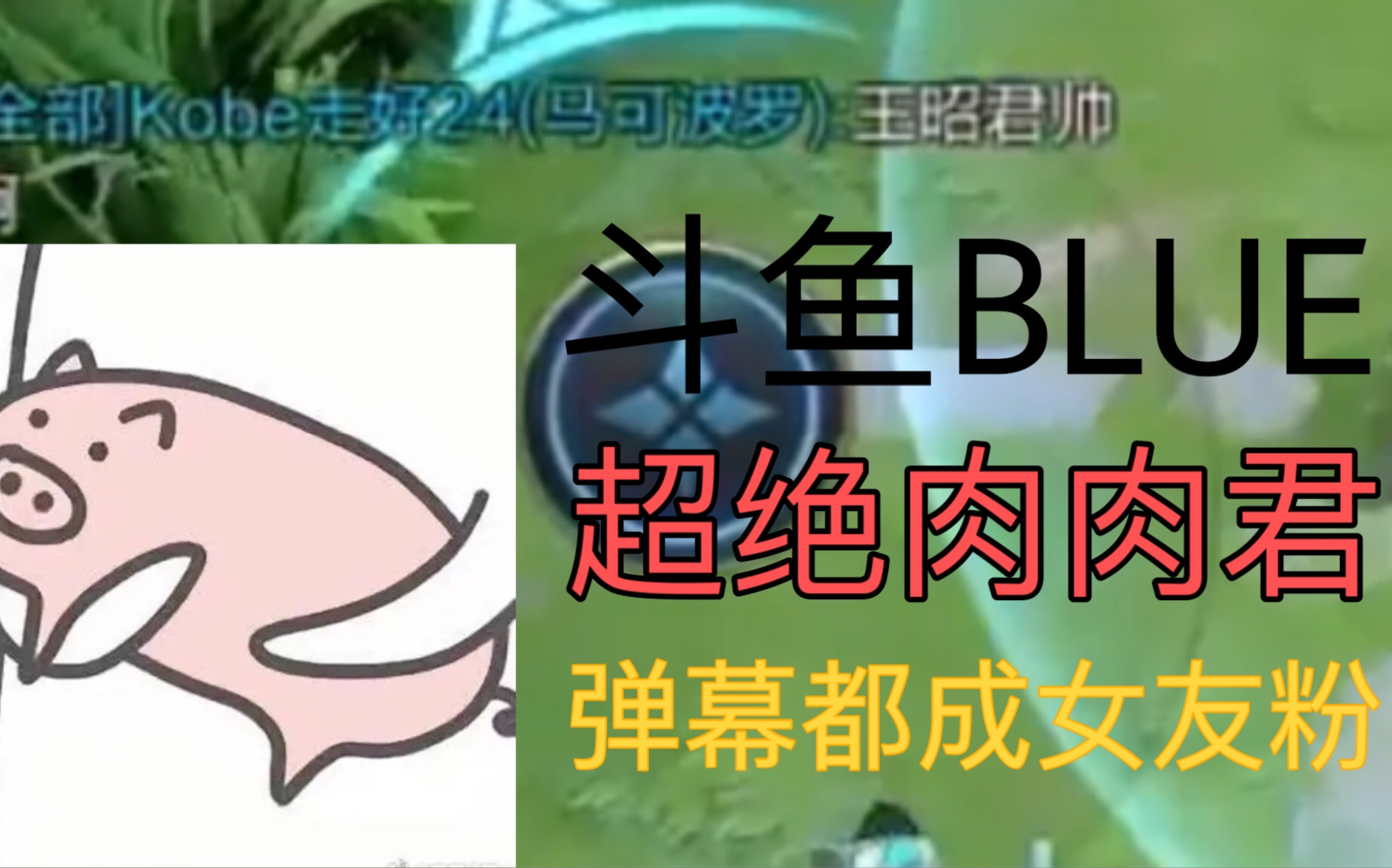 【斗鱼blue】边路肉肉君超绝预判带领队友走向胜利「录屏0411带弹幕」