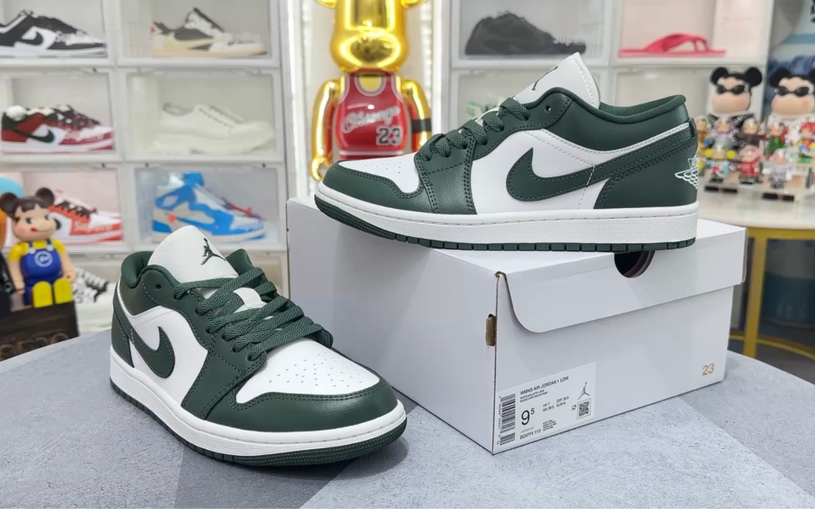 【实拍欣赏】aj1 low "white olive" 白绿色