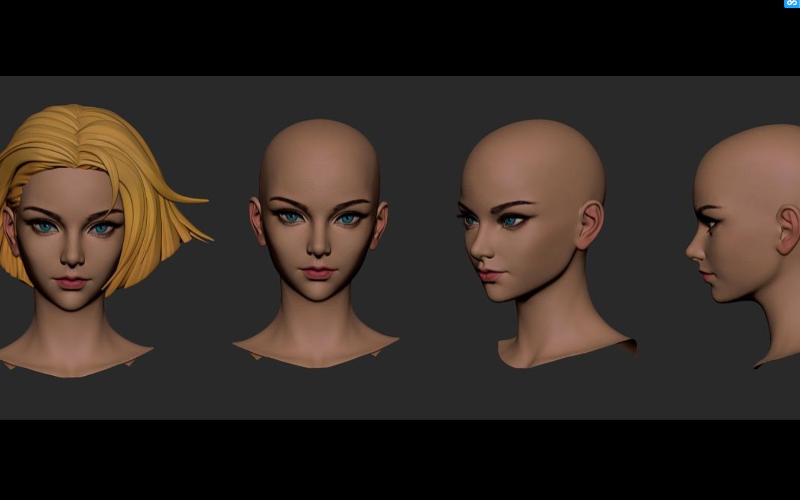 3d角色建模.人物头部布线技巧.