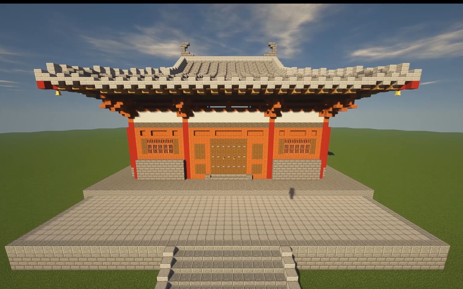 minecraft 中式建筑 南禅寺大殿