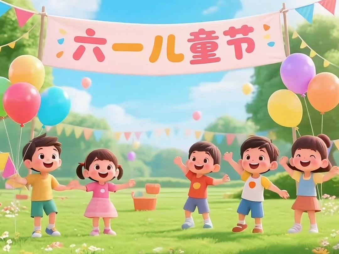 早教儿歌动画《庆祝六一》全宇宙最可爱的节日!