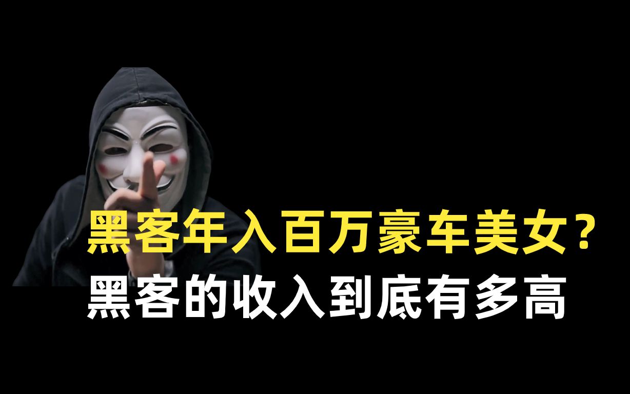 黑客的真实收入到底有多少?哪种黑客最赚钱呢?黑灰产的钱真有那么好赚?哔哩哔哩bilibili