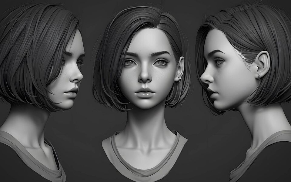 【maya人物建模】从零开始教你,软件基础操作讲解,五官人头布线完整