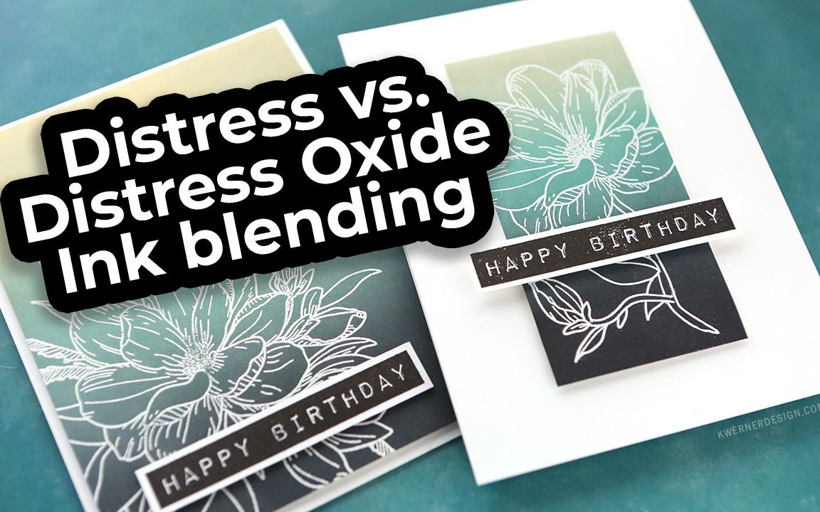 【产品测评】两代旧色印台刷色比较Distress vs. Distress Oxide Ink Blending哔哩哔哩bilibili