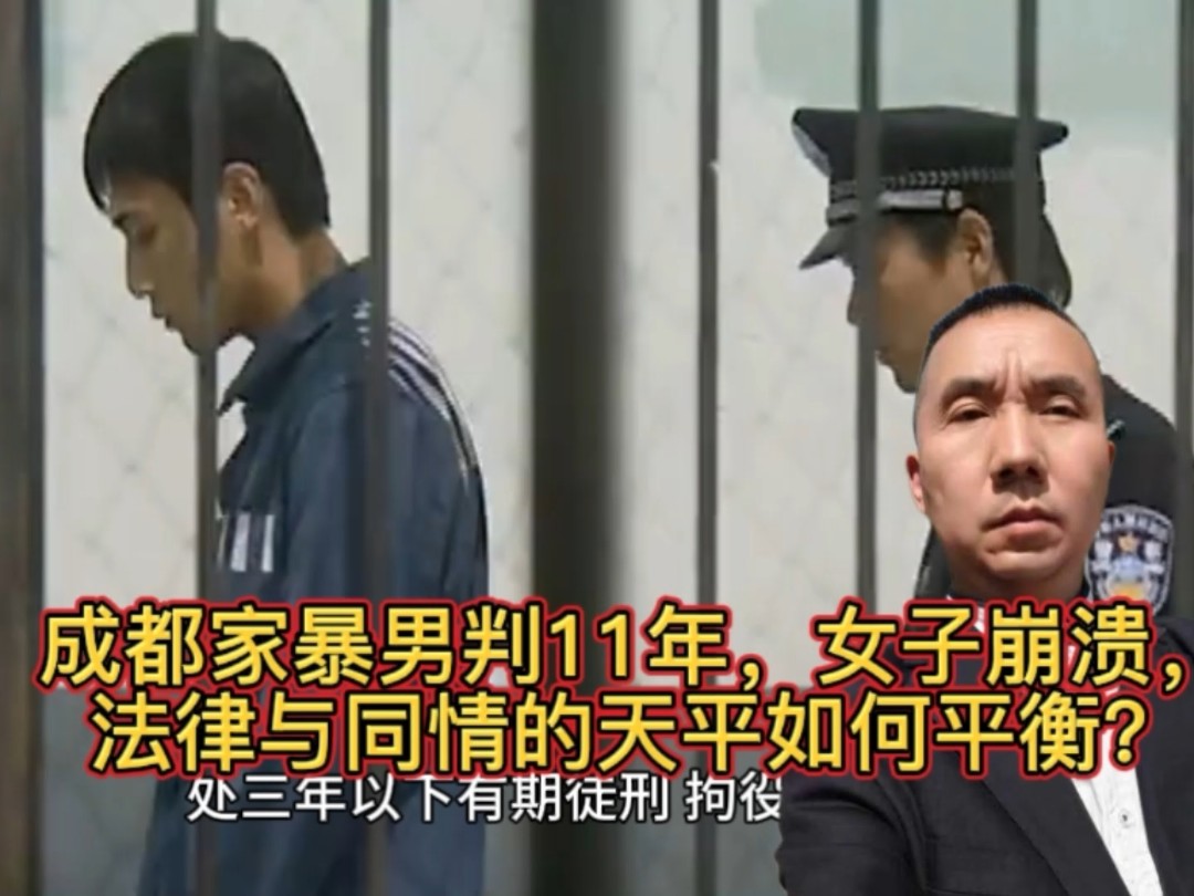 成都家暴男判11年,女子崩溃,法律与同情的天平如何平衡?