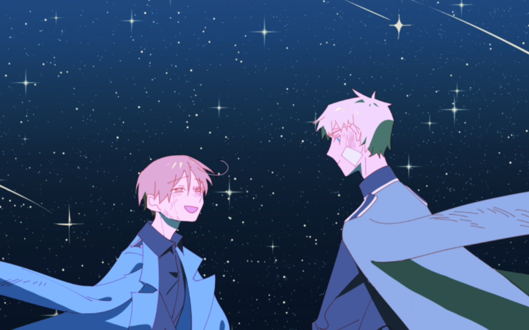 【APH/独伊cp向私人约稿展示】Stars哔哩哔哩bilibili