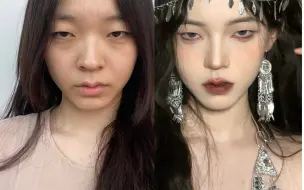 下载视频: 单眼皮暗黑厌世妆｜🕷️善用情蛊的苗疆少女