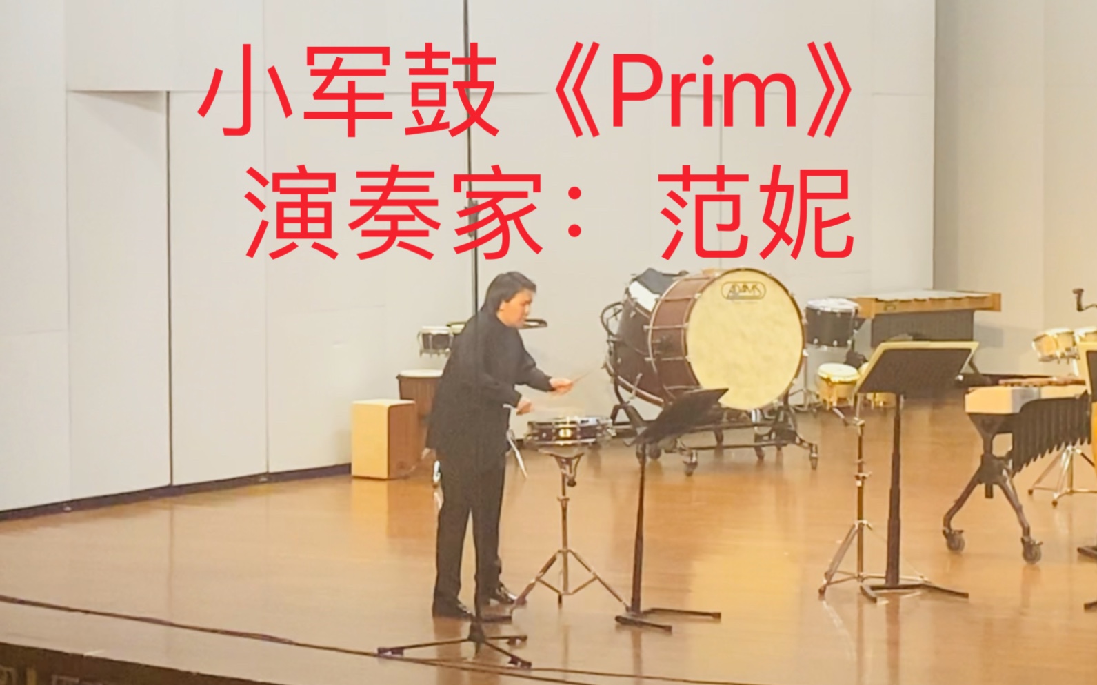 著名指挥家、打击乐演奏家范妮演奏小军鼓独奏曲《Prim》(Askell Masson作曲) 9.8.23实录哔哩哔哩bilibili