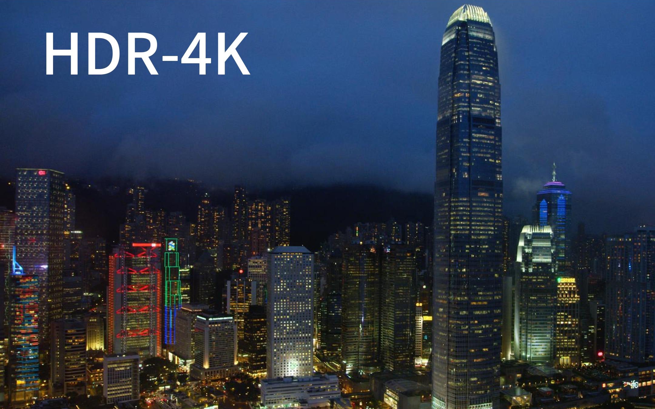 [图]香港夜景航拍视频HDR4K对比SDR4K对比