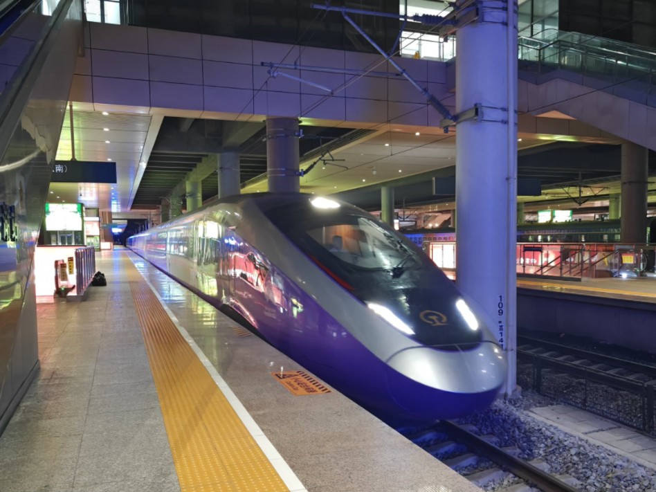 【合杭高铁】亚运会主题智能动车组cr400bf-z-0524芜湖站进站