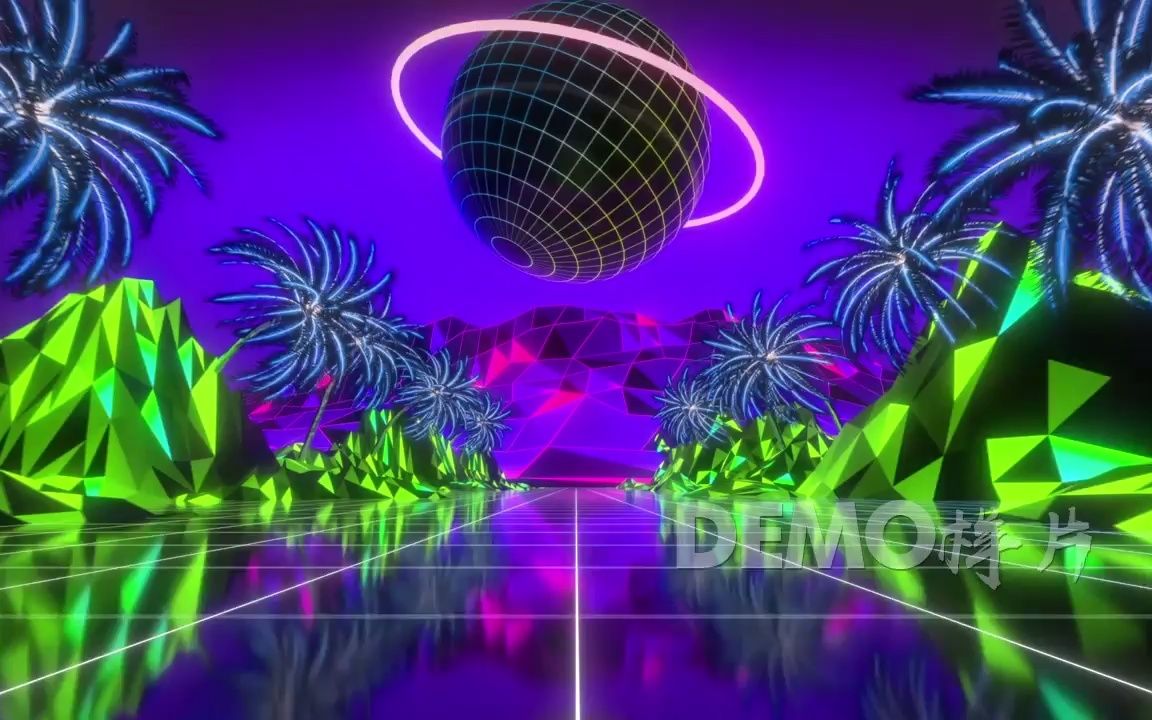 酒吧夜店巨燃动感闪亮幼儿园晚会元旦公司年会大屏幕led舞台背景视频