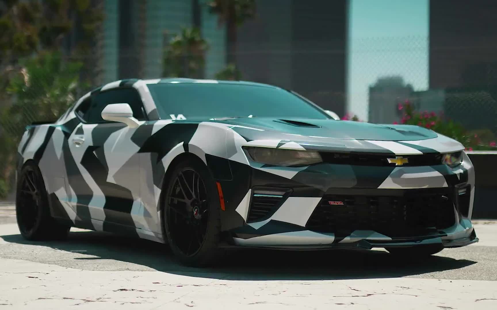 最便宜的平民肌肉跑车 科迈罗 这个涂装简直不要太帅,你知道这是哪个