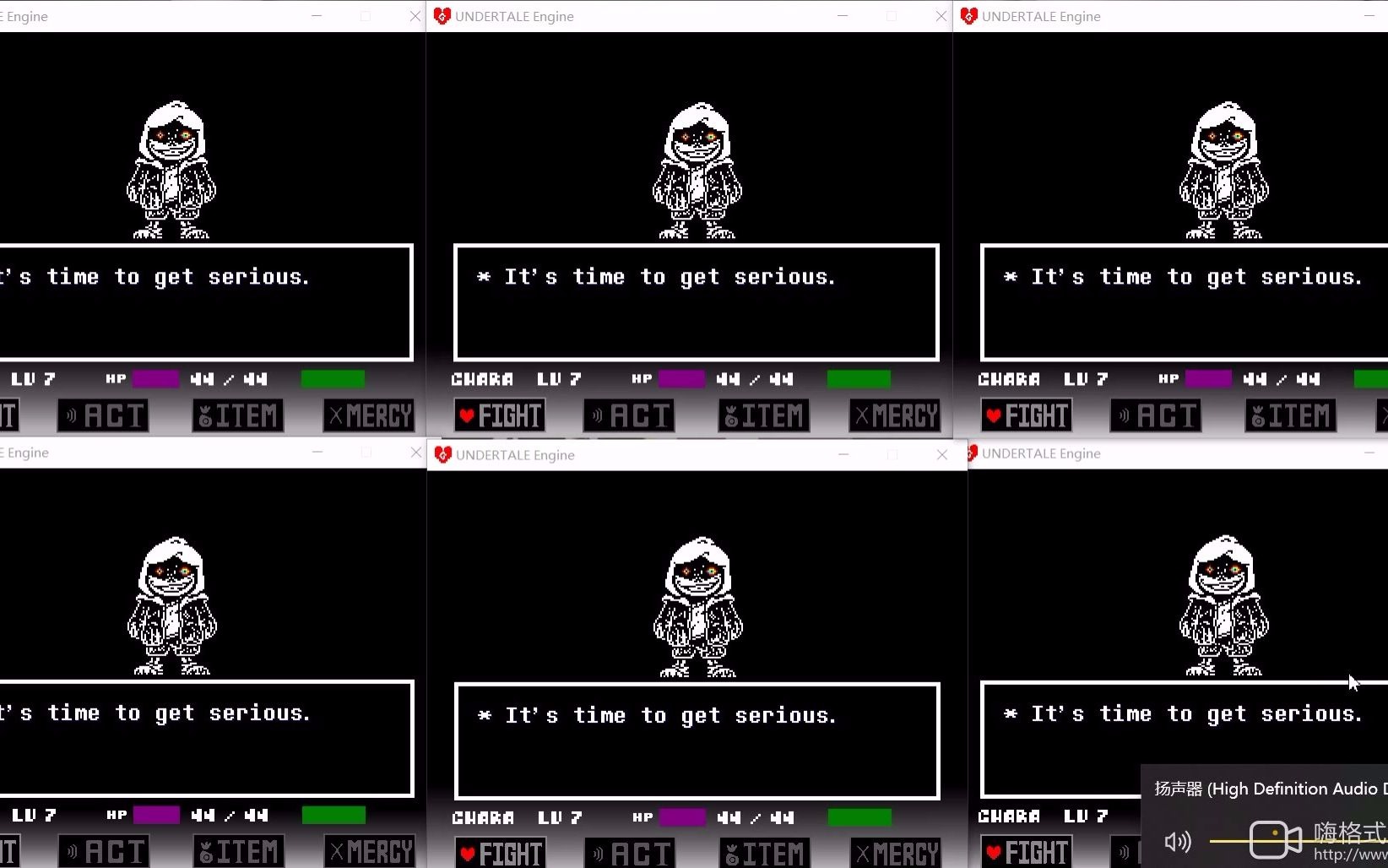 6个dustsans一起放会咋样