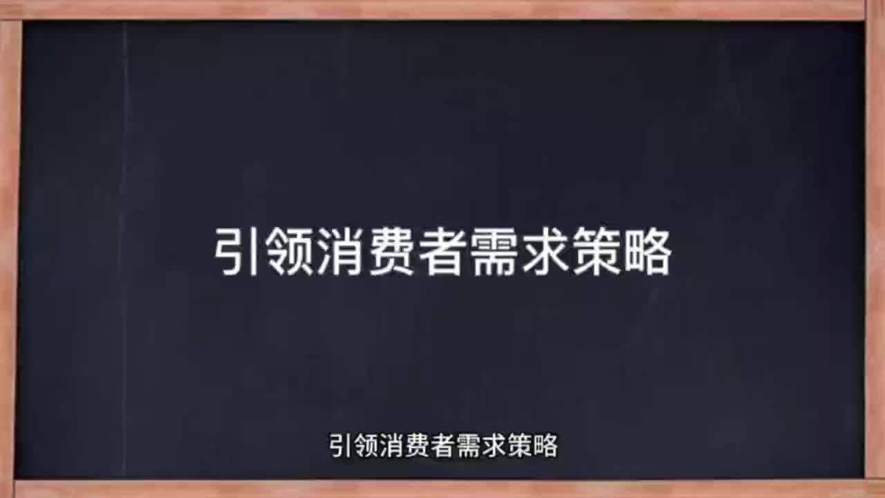 《引领消费者需求策略》哔哩哔哩bilibili