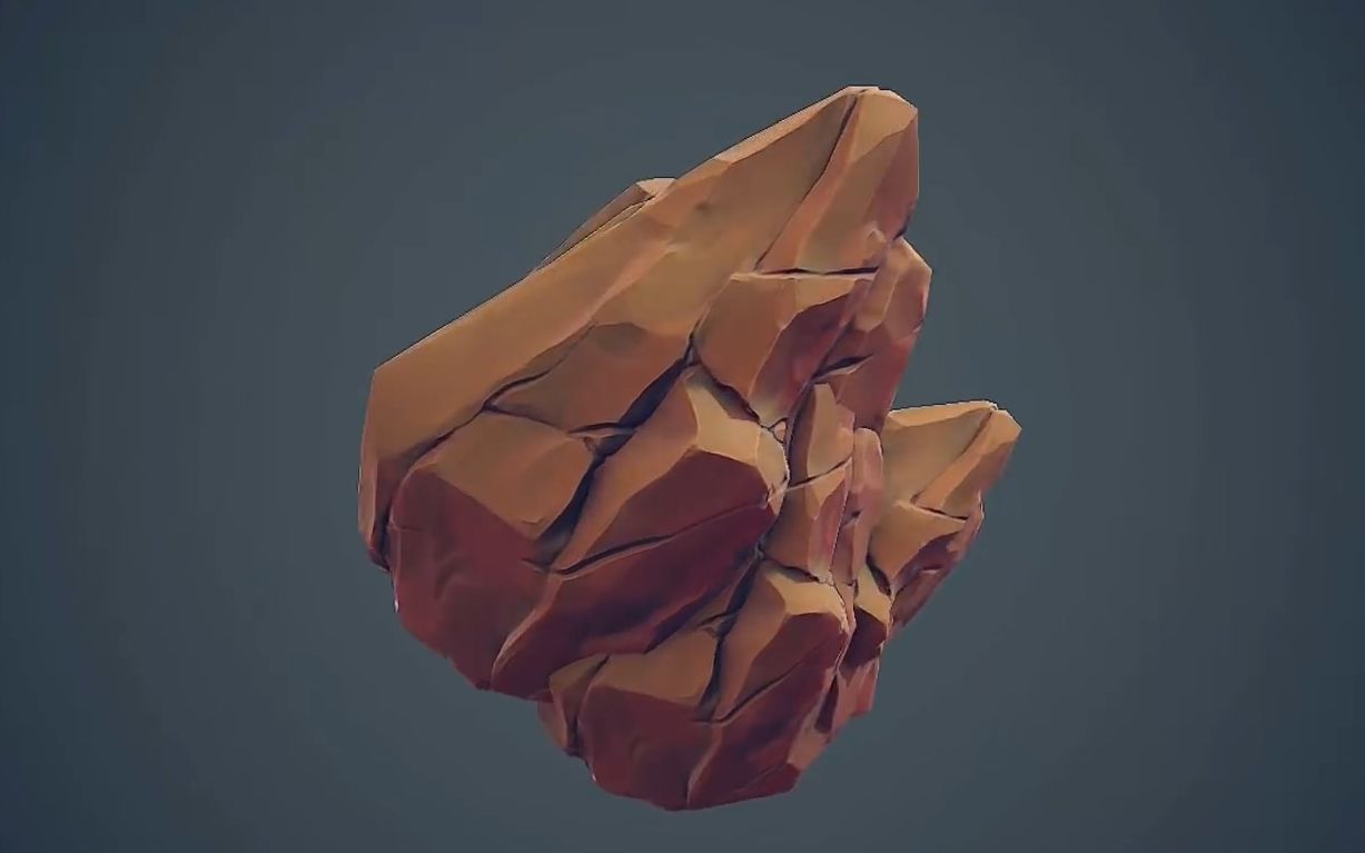 zbrush2019maya2019painter制作石头