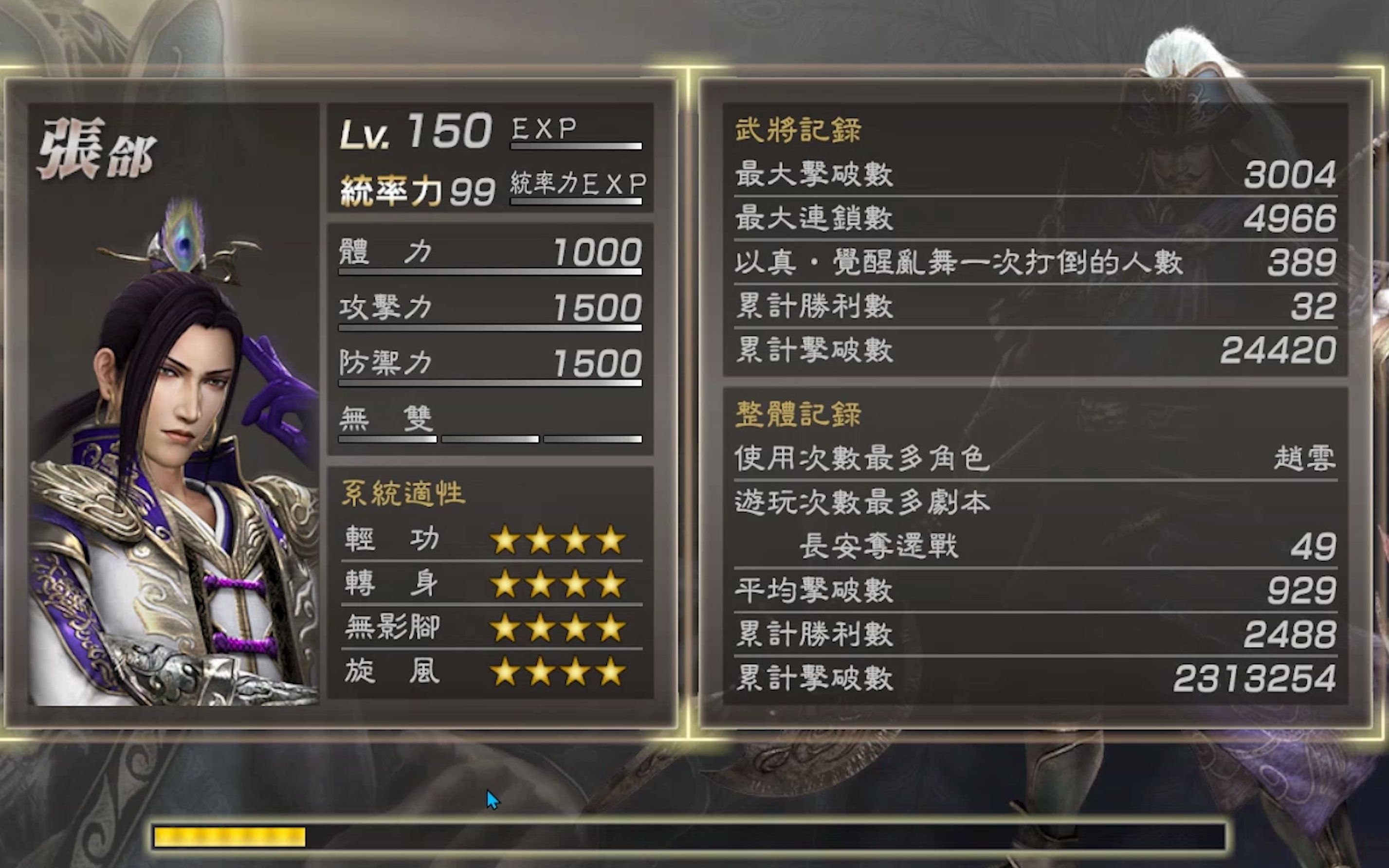 真三国无双7之美张郃,助孟德,阳平破,奏凯歌,收庞德,三军乐