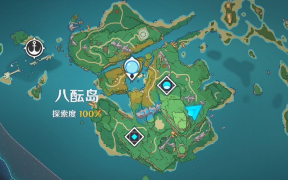 【原神】纪念稻妻八酝岛探索度100%