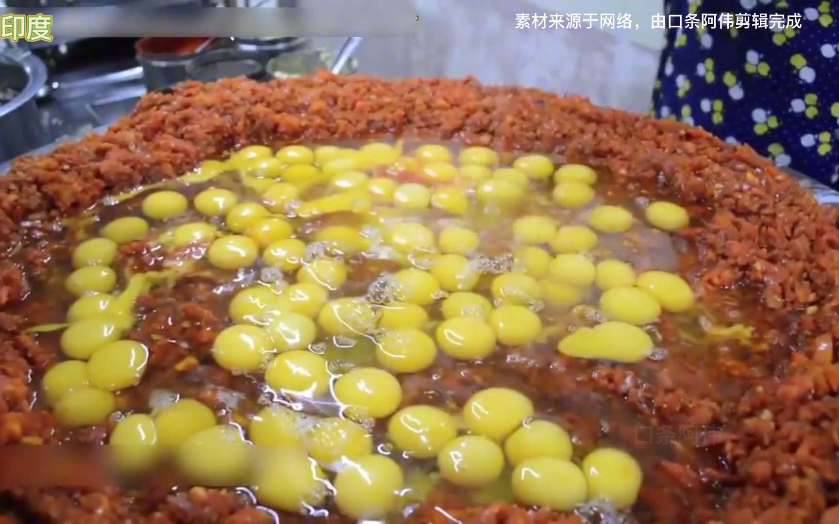 不同国家的厨师打鸡蛋,德国全自动打蛋机打蛋,印度打100颗鸡蛋