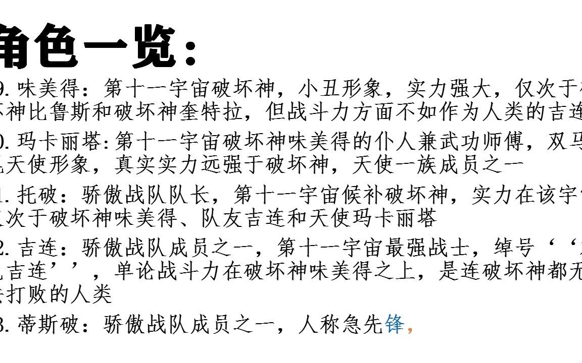 龙珠同人文开局签到破坏神之力目录