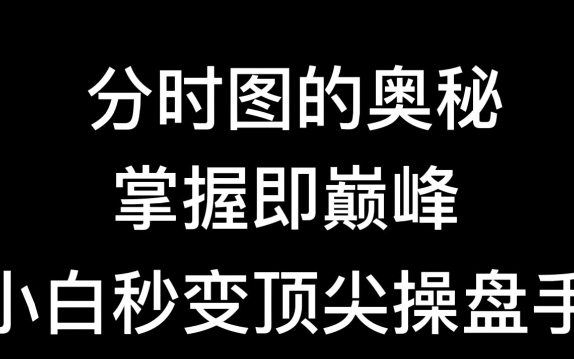 [图]一位交易员的临别告白：六大分时看盘技巧，学会小白秒变顶尖操盘手