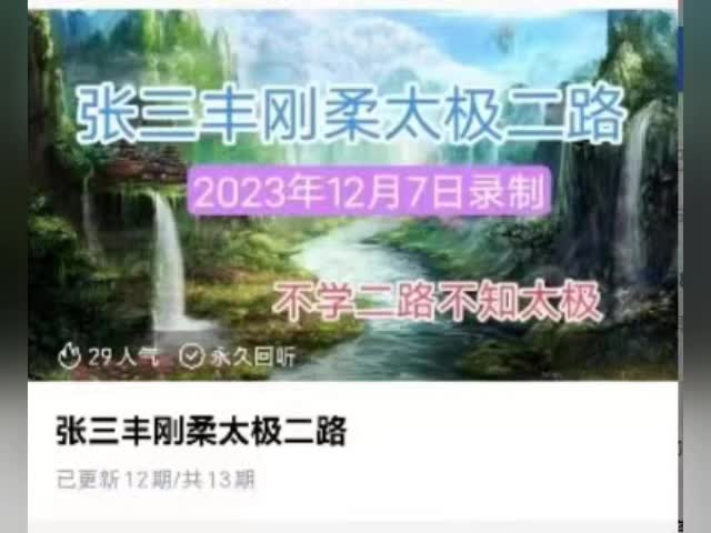 张三丰刚软太极二路下载哔哩哔哩bilibili