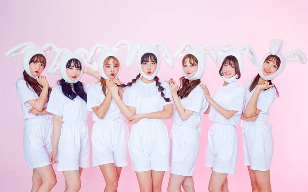 韩国兔子概念新女团pink fantasy - iriwa 舞台初展