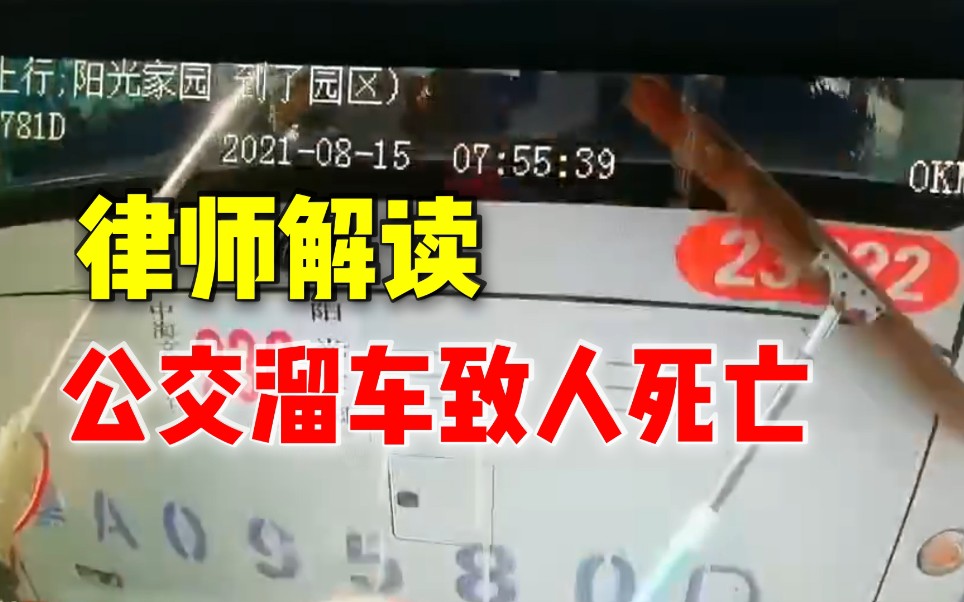 律师解读哈尔滨公交溜车致人死亡事件:交通肇事罪和过失致人死亡罪区别明显哔哩哔哩bilibili