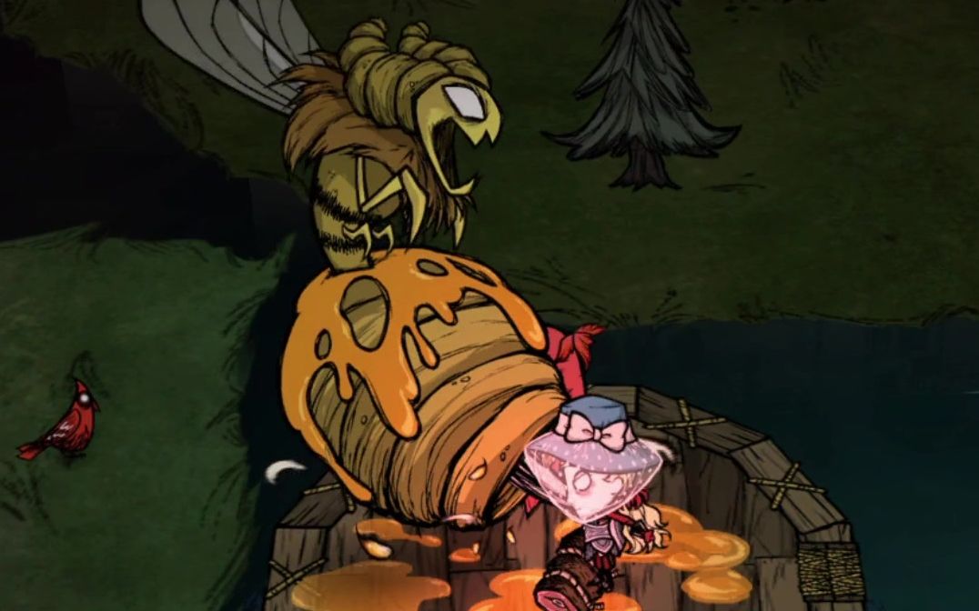 【饥荒】温蒂站撸蜂后