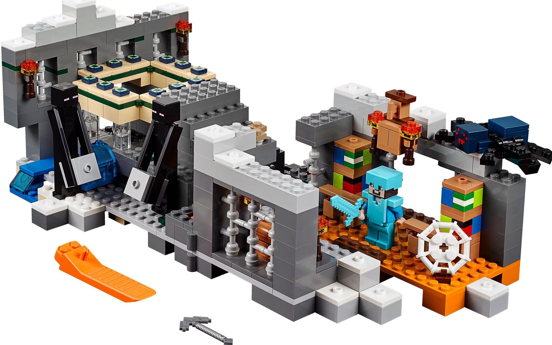 乐高 lego 21124 minecraft 我的世界 末地传送门 速拼评测