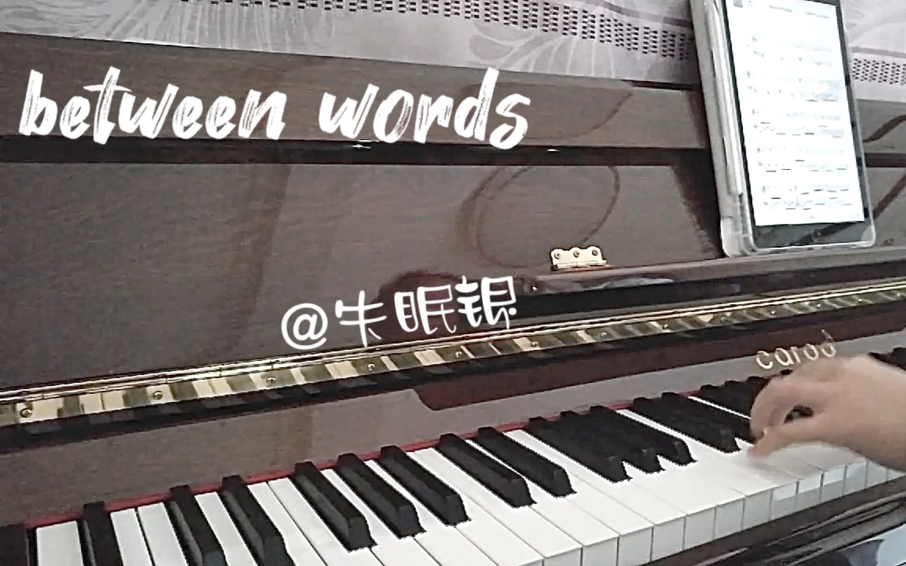 [图]between words.钢琴