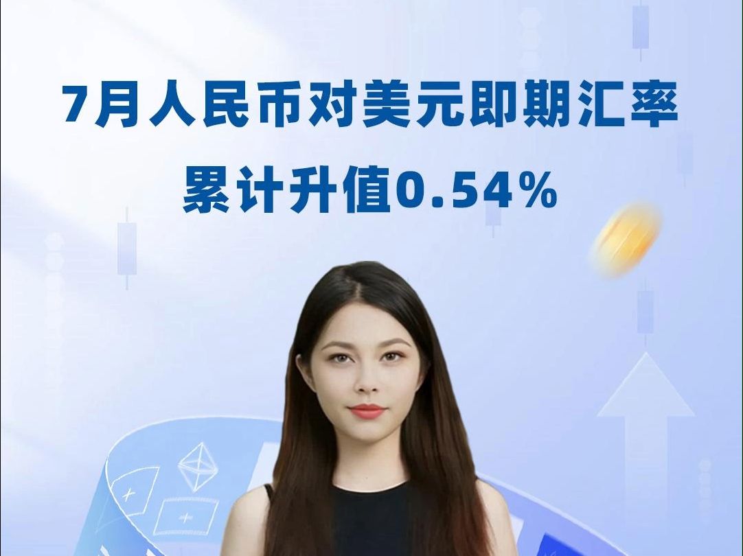 美联储9月降息!人民币对美元即期汇率7月上涨0.54%!哔哩哔哩bilibili