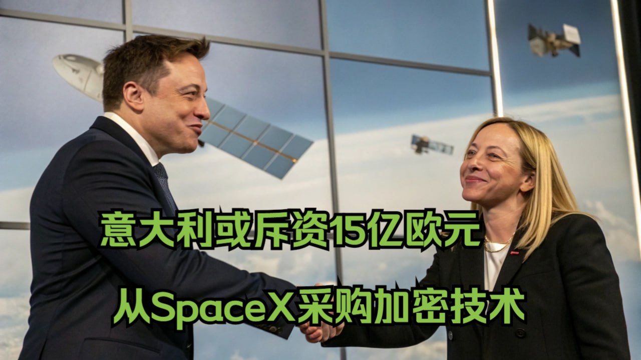 意大利拟与SpaceX达成15亿欧元加密通信协议哔哩哔哩bilibili