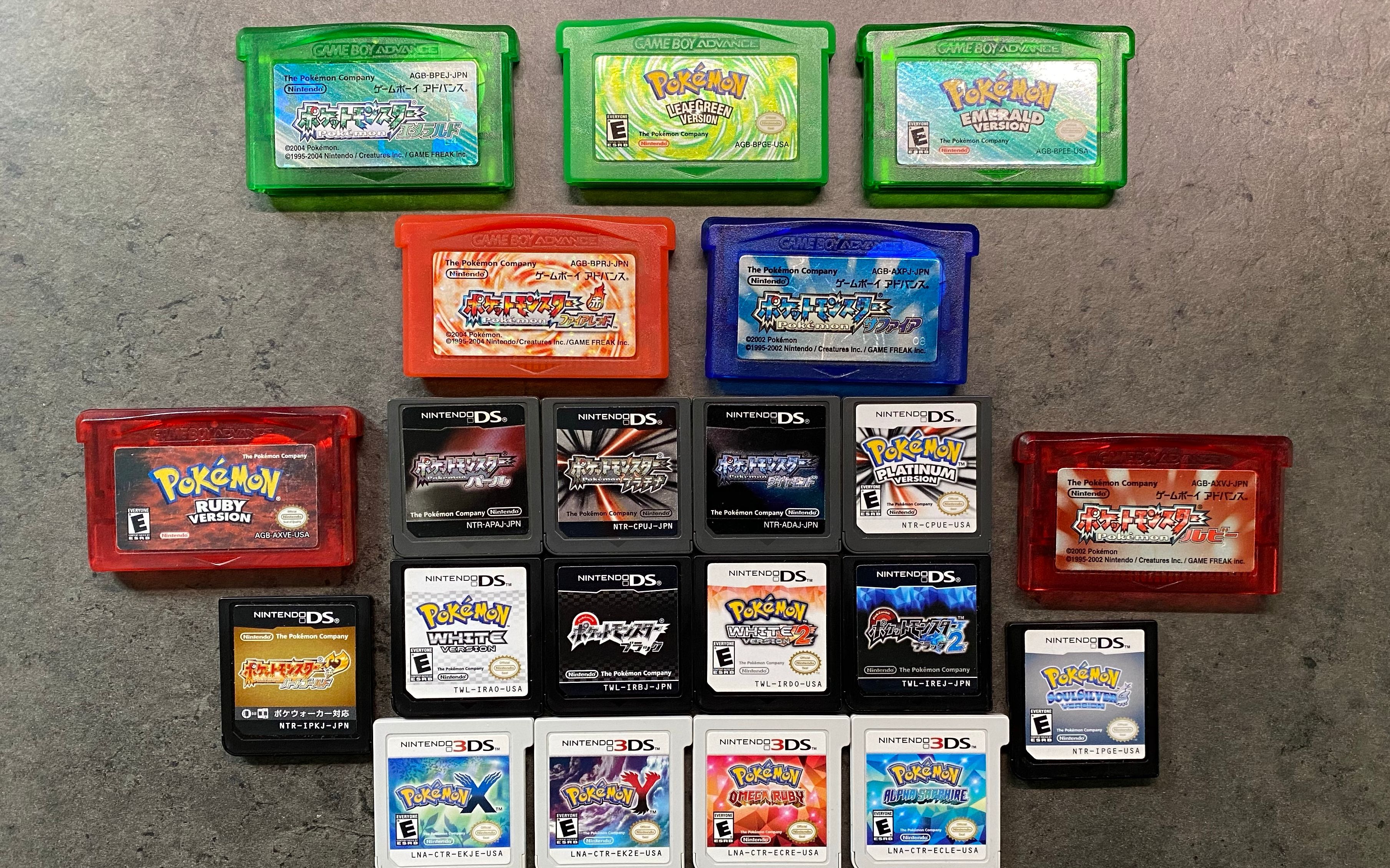 【宝可梦】宝可梦美版卡带gen3-gen5购买价格指导