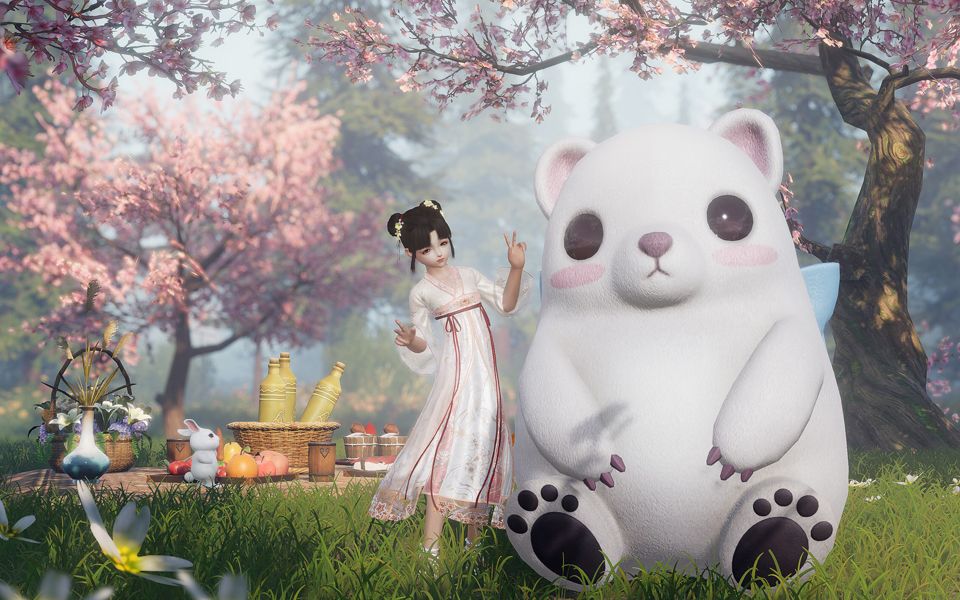 超软萌的小熊玩偶!剑网3年中盛典新品展示