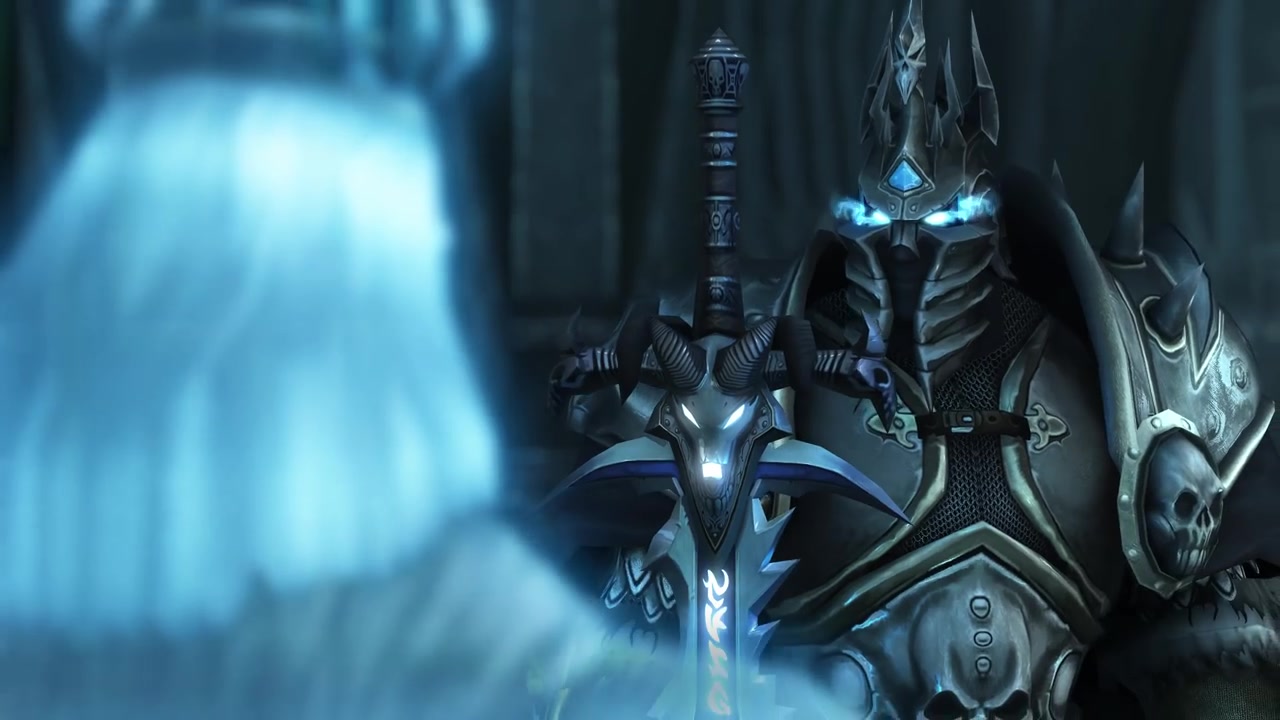 大神高清重制 震撼cg巫妖王的陨落 魔兽世界3.