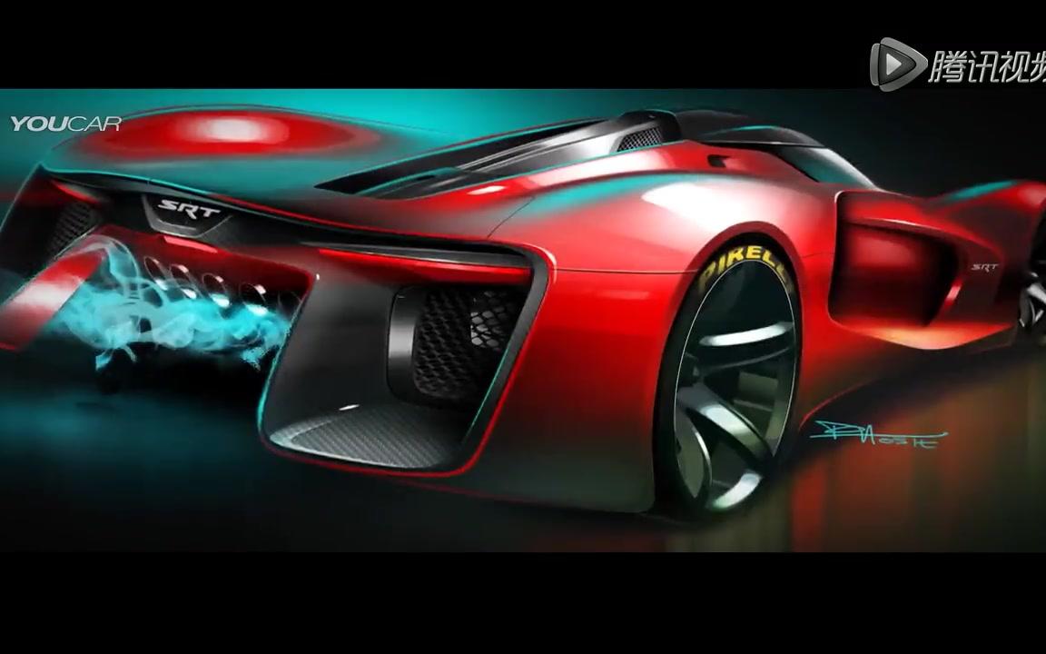 霸气十足的道奇蝰蛇srt概念车
