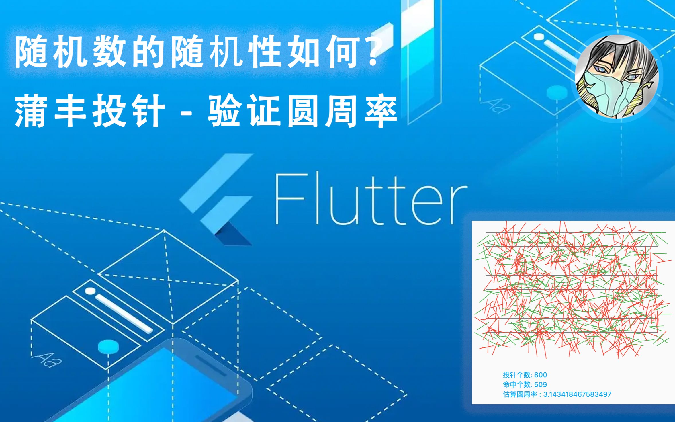 Flutter 绘制  模拟蒲丰投针实验哔哩哔哩bilibili