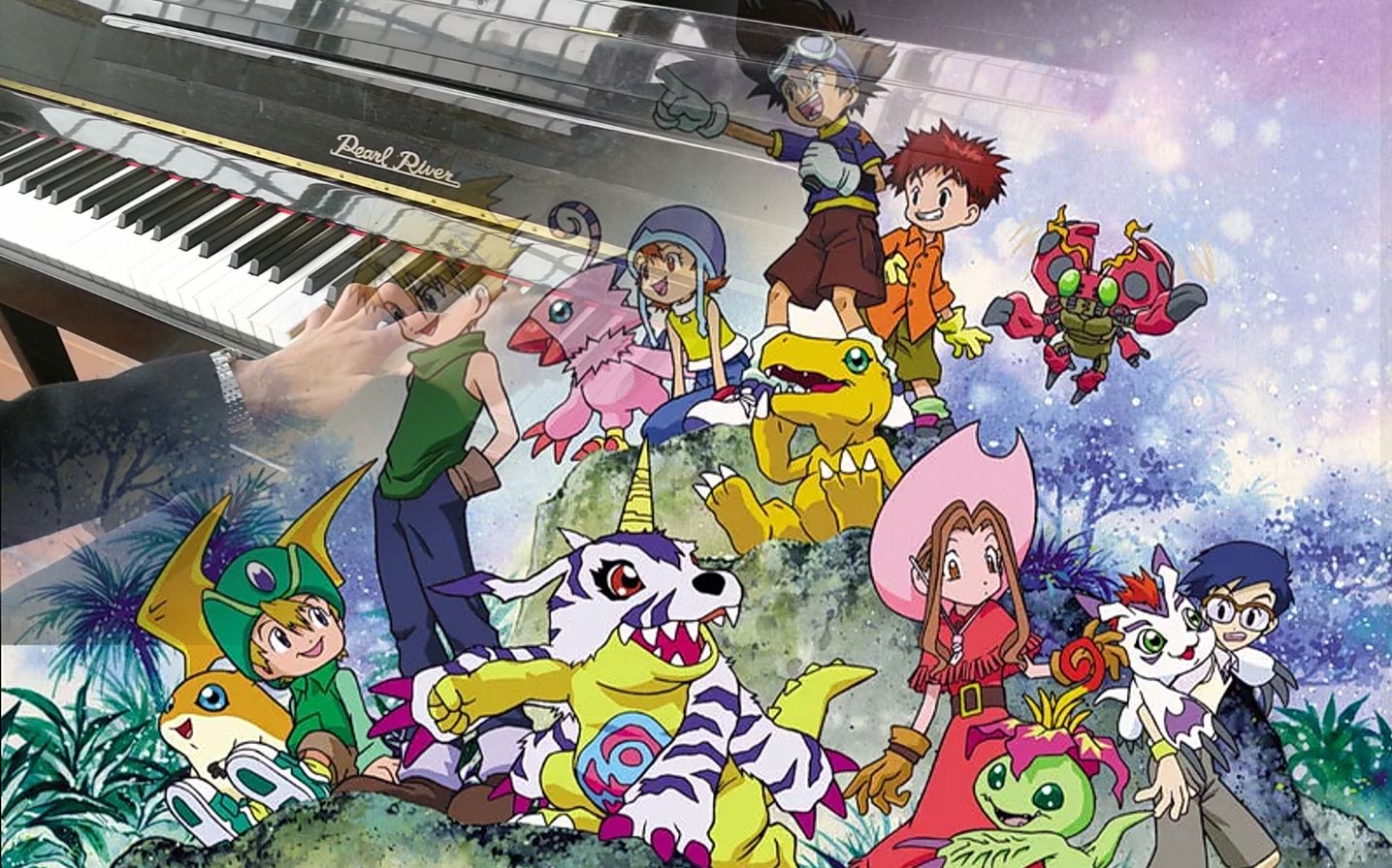 数码宝贝再见butterfly钢琴慢版弹奏