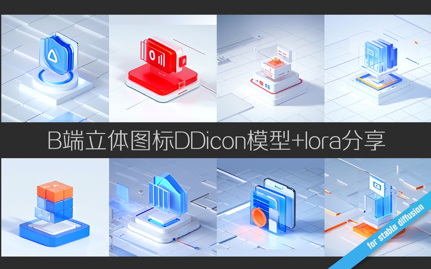 B端图标DDicon模型lora分享哔哩哔哩bilibili