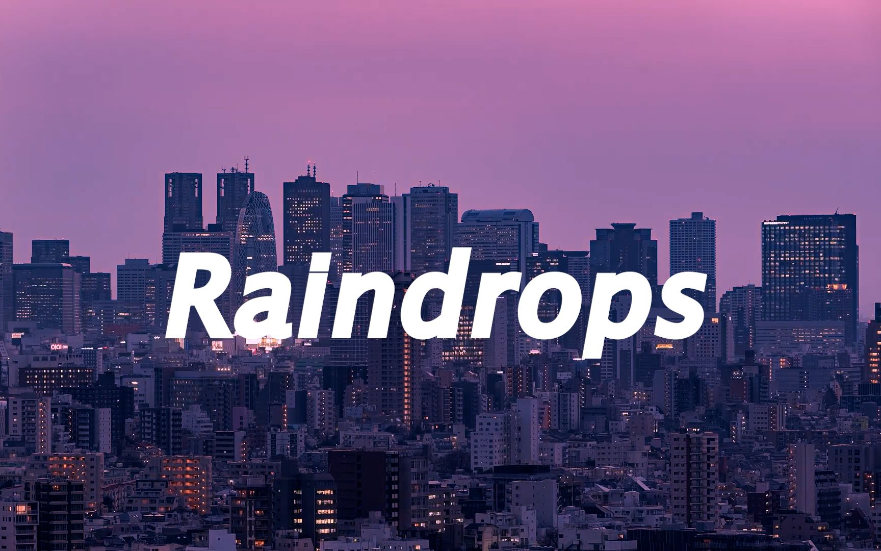 [图]《Raindrops》这首歌好绝，等待一个人的涩楚感觉被唱出来了