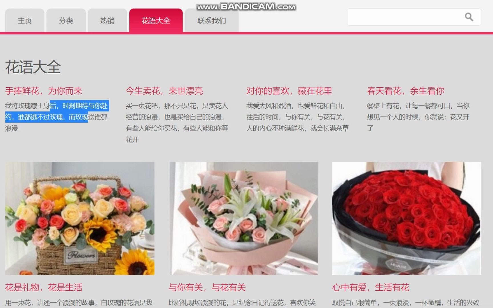 [图]HTML5期末大作业：鲜花网页设计——美丽鲜花6页学生DW网页设计作业源码 web课程设计网页规划与设计