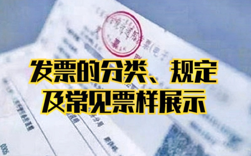 发票的分类、规定及常见票样展示,详细讲解,新手会计上岗必备!哔哩哔哩bilibili