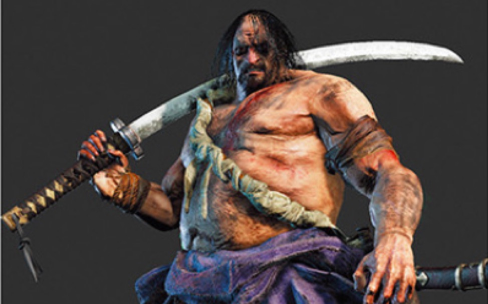 34【收音机人】【只狼二周目无伤】【精英怪】牛饮德次郎 血刀术 一字