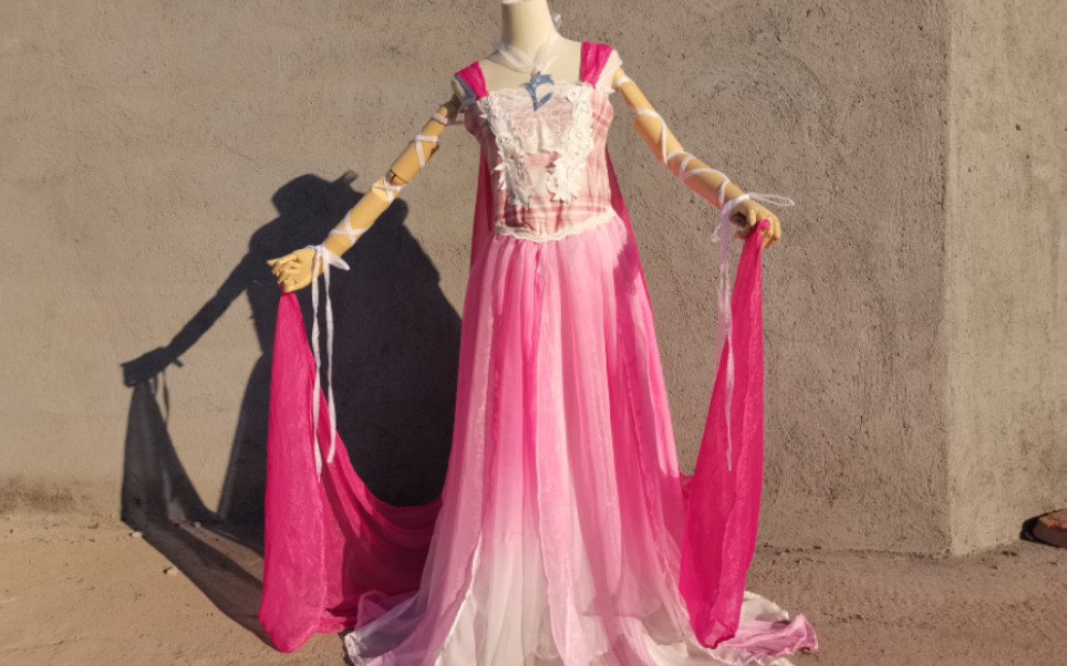 【古装】欢天喜地七仙女紫儿服装版型异色款-渐变粉-灵感来源于姐姐种